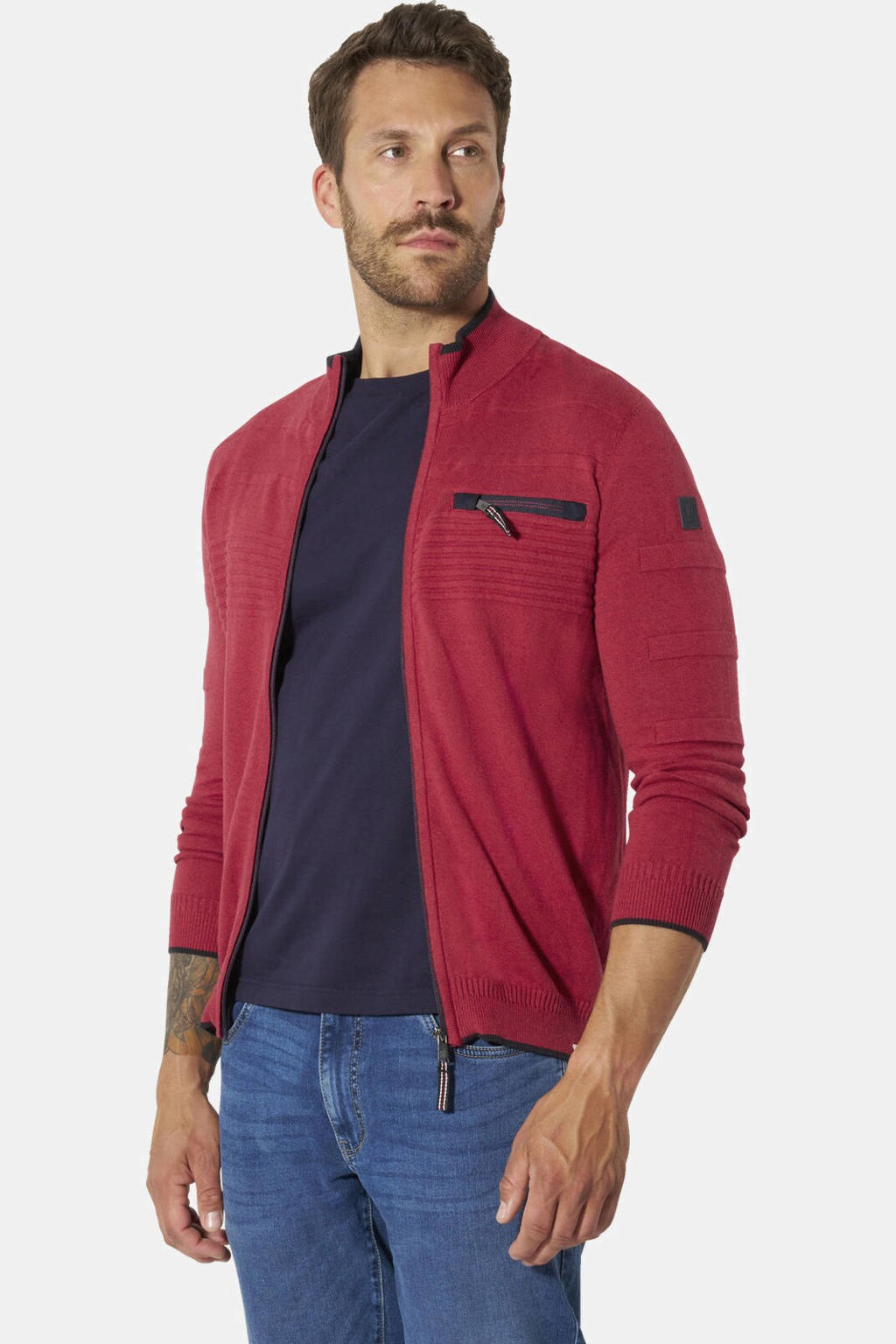 Babista Plus Size katoenen trui - rood