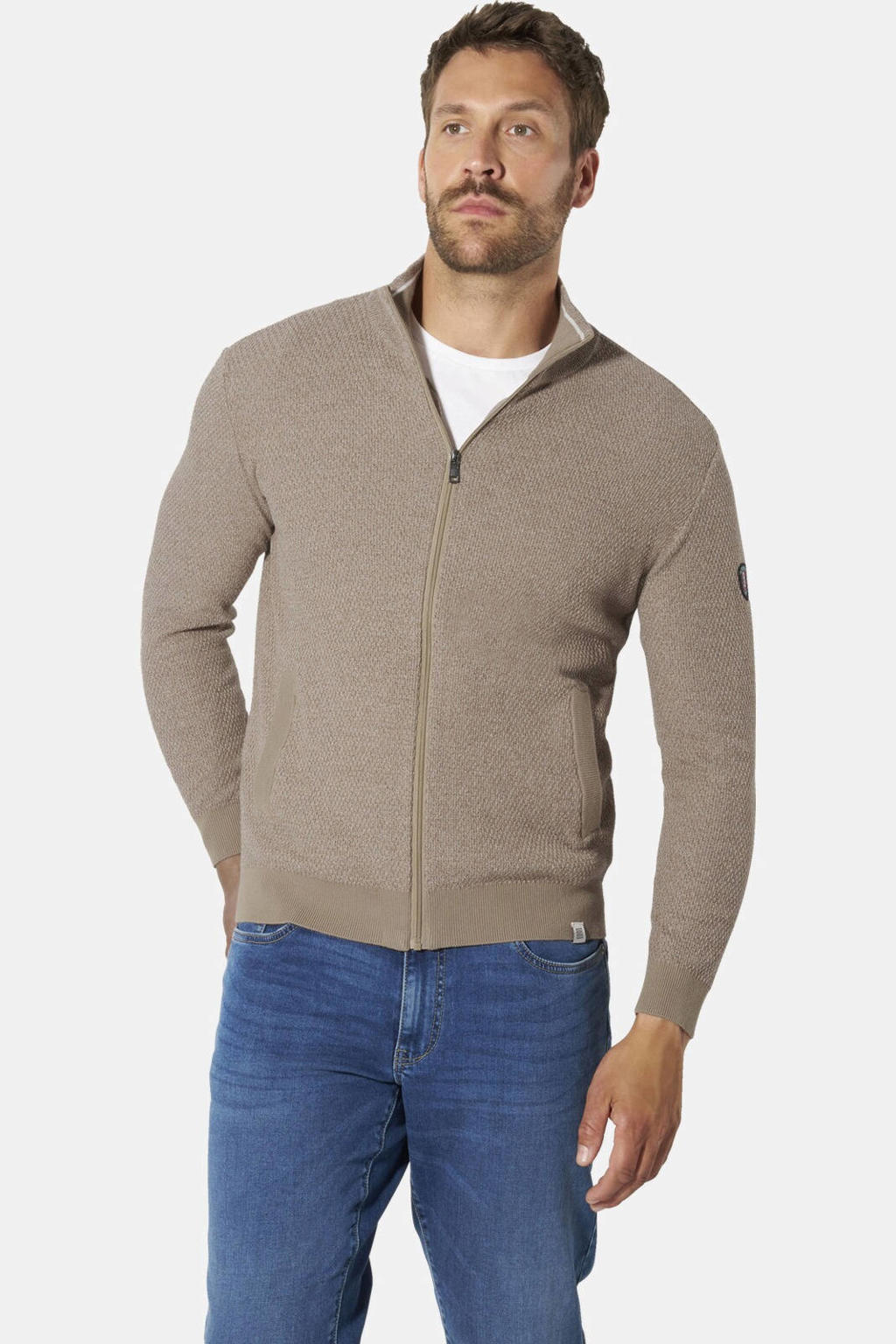 Babista Plus Size katoenen trui - beige