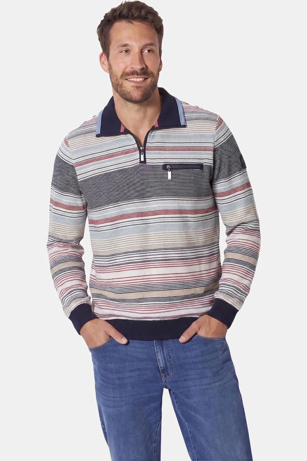 Babista Plus Size katoenen trui - wit
