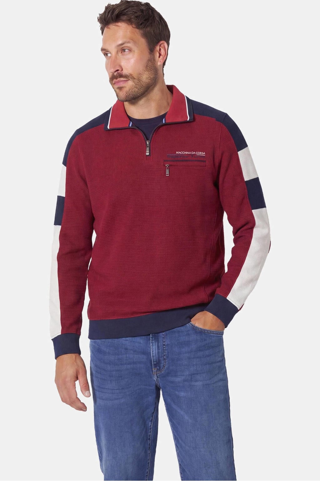 Babista Plus Size katoenen trui - rood