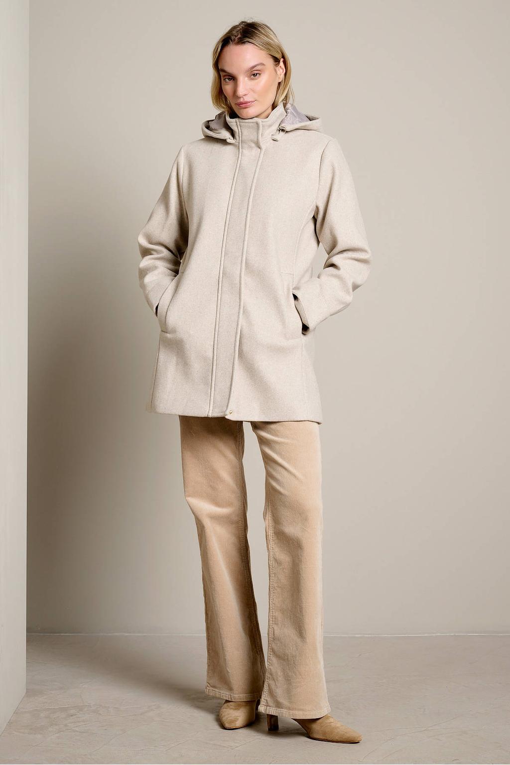 LOLALIZA winterjas met wol - beige