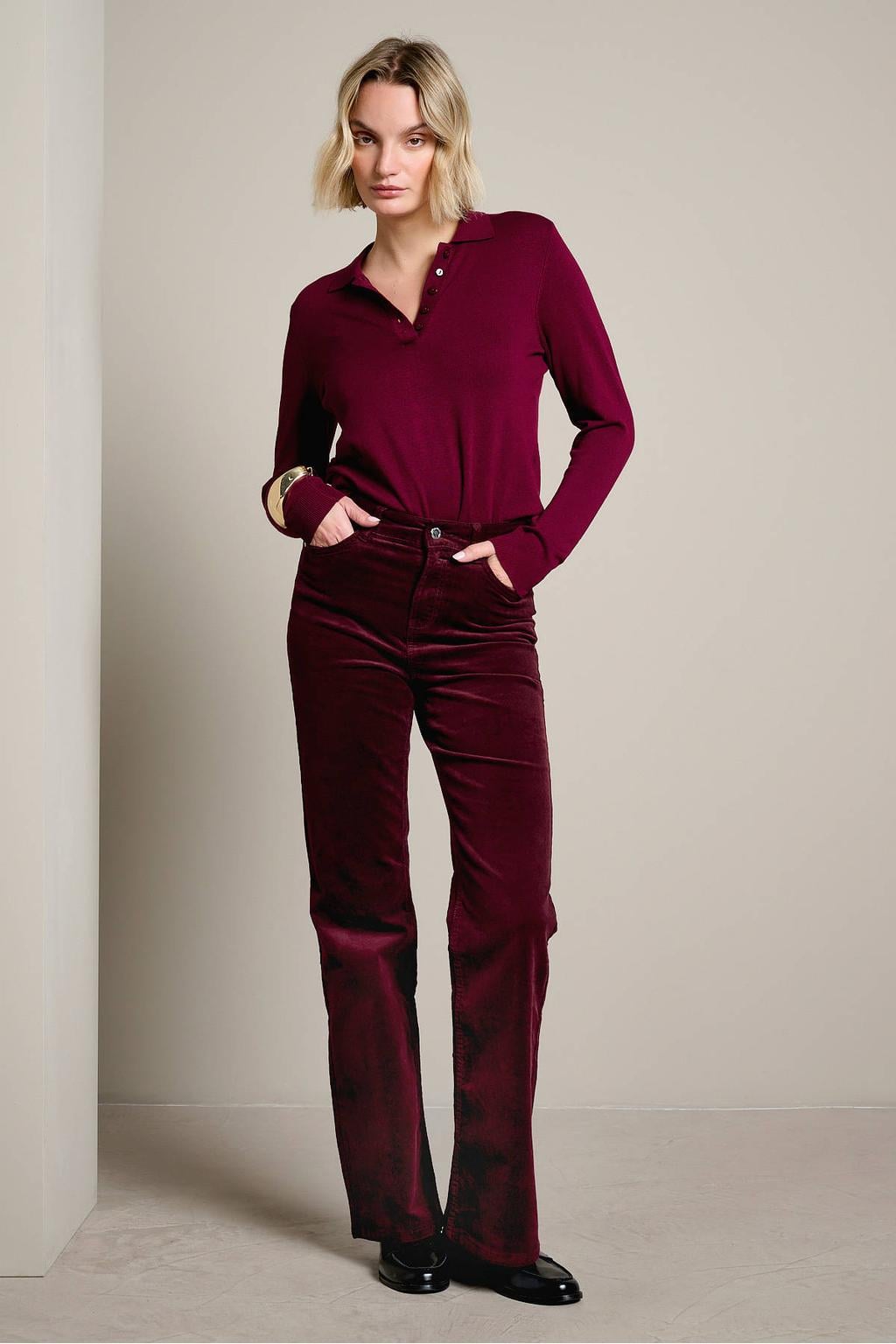 LOLALIZA regular fit jeans - donkerrood