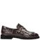 Fred de la Bretoniere Paris Eros leren loafers met dierenprint - bruin