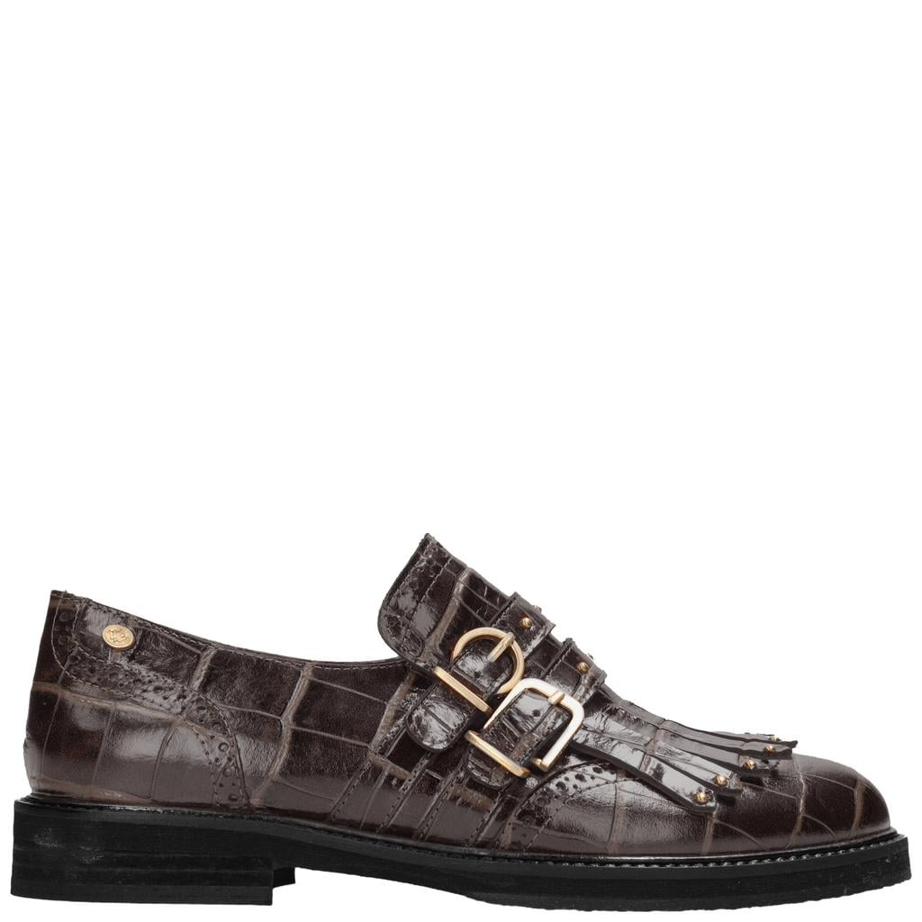 Bruine dames Fred de la Bretoniere Paris Eros leren loafers -
