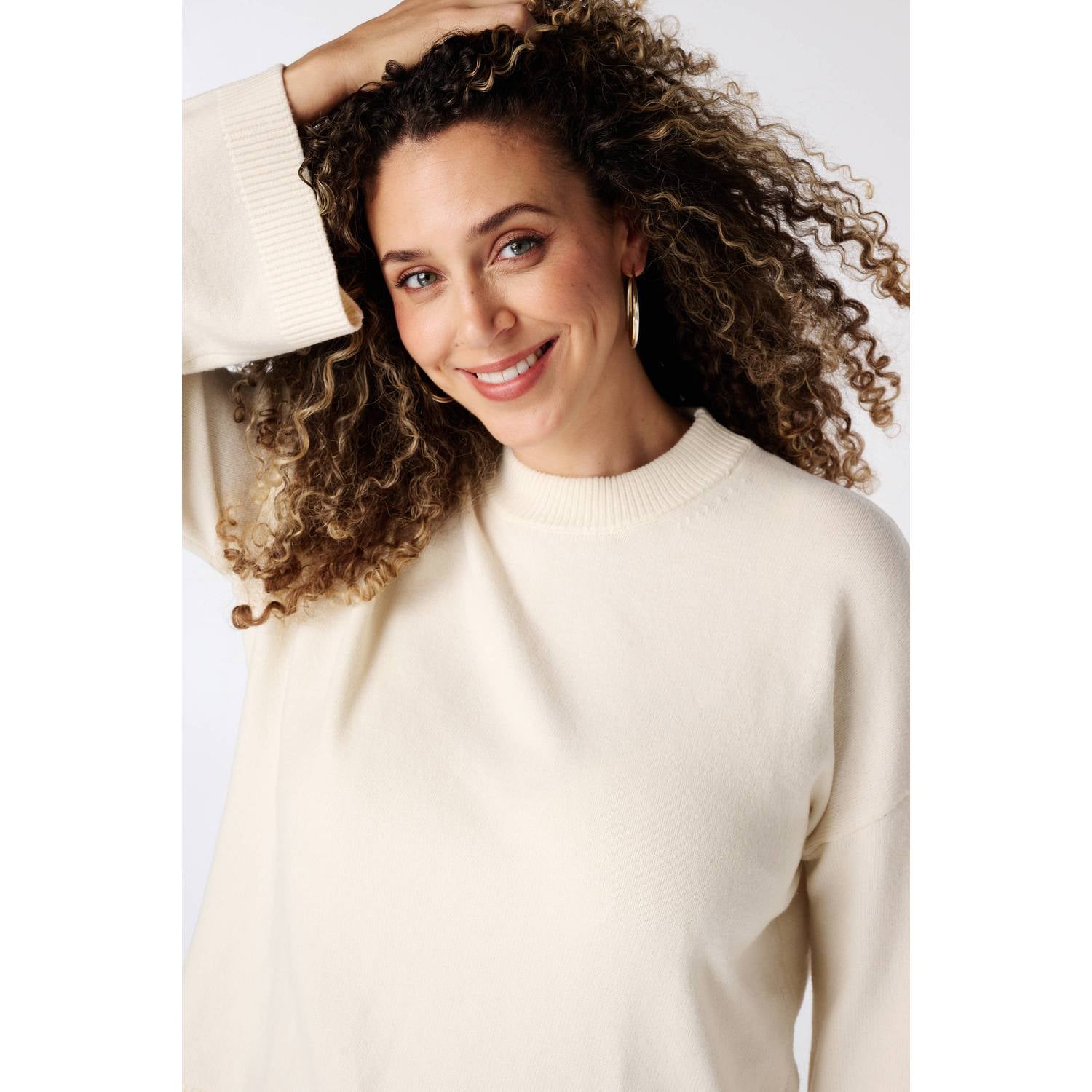 MS Mode gebreide trui beige