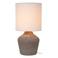 Lucide linnen tafellamp - taupe