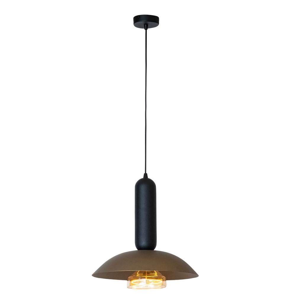 Lucide stalen dimbare hanglamp GRANTHAM E27 Ø 40 cm - bruin