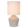 Lucide linnen tafellamp - beige
