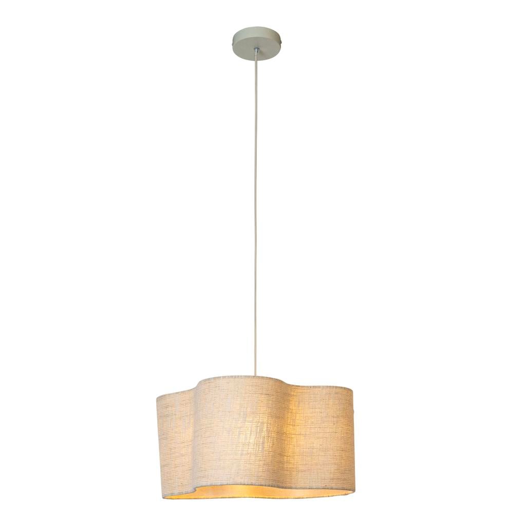Lucide stoffen dimbare hanglamp CHANTAL E27 Ø50 cm - beige