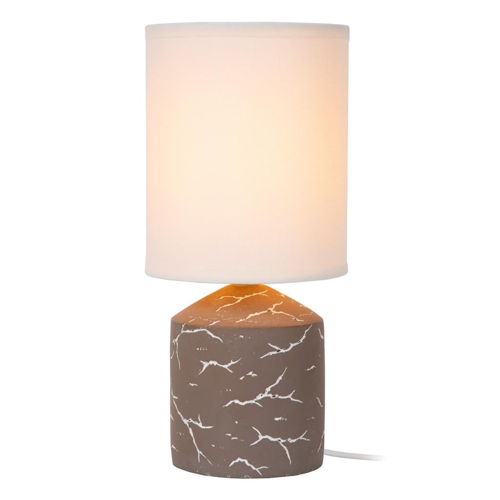 Lucide FRAN linnen tafellamp - taupe