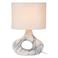 Lucide linnen tafellamp - wit