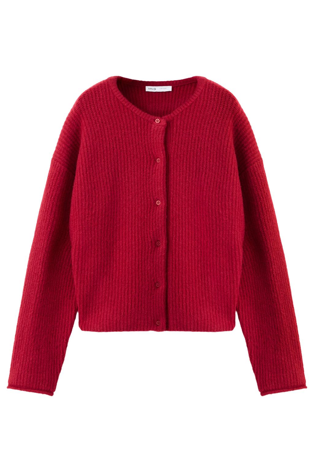 Mango Kids gebreid vest - rood