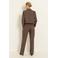 Claudia Sträter gestreepte cropped blazer met glitters - bruin