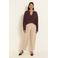 Claudia Sträter barrel pantalon met plooien - beige