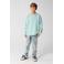 Shoeby sweater met backprint - licht turquoise