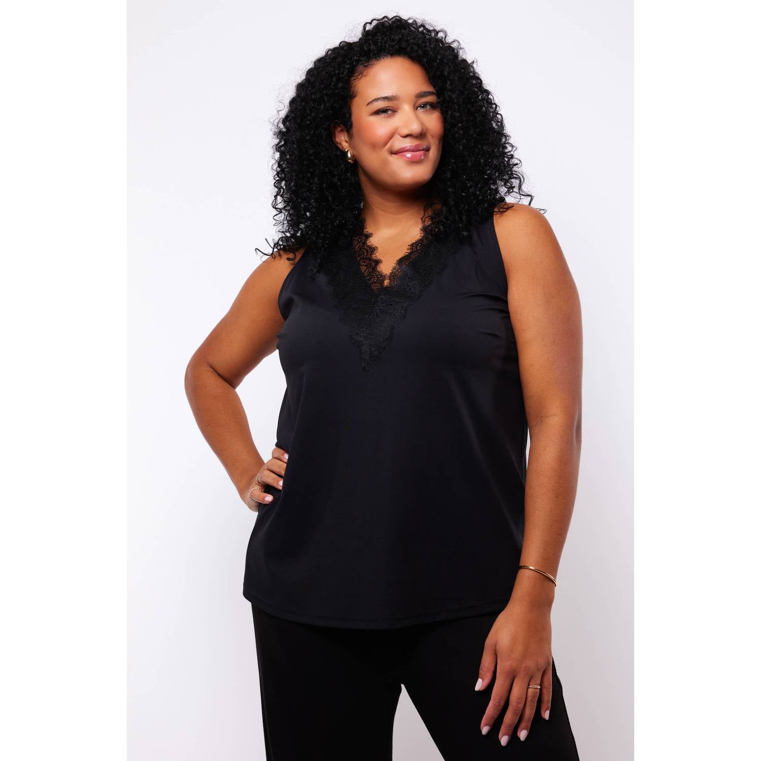Exxcellent Plus Size top zwart