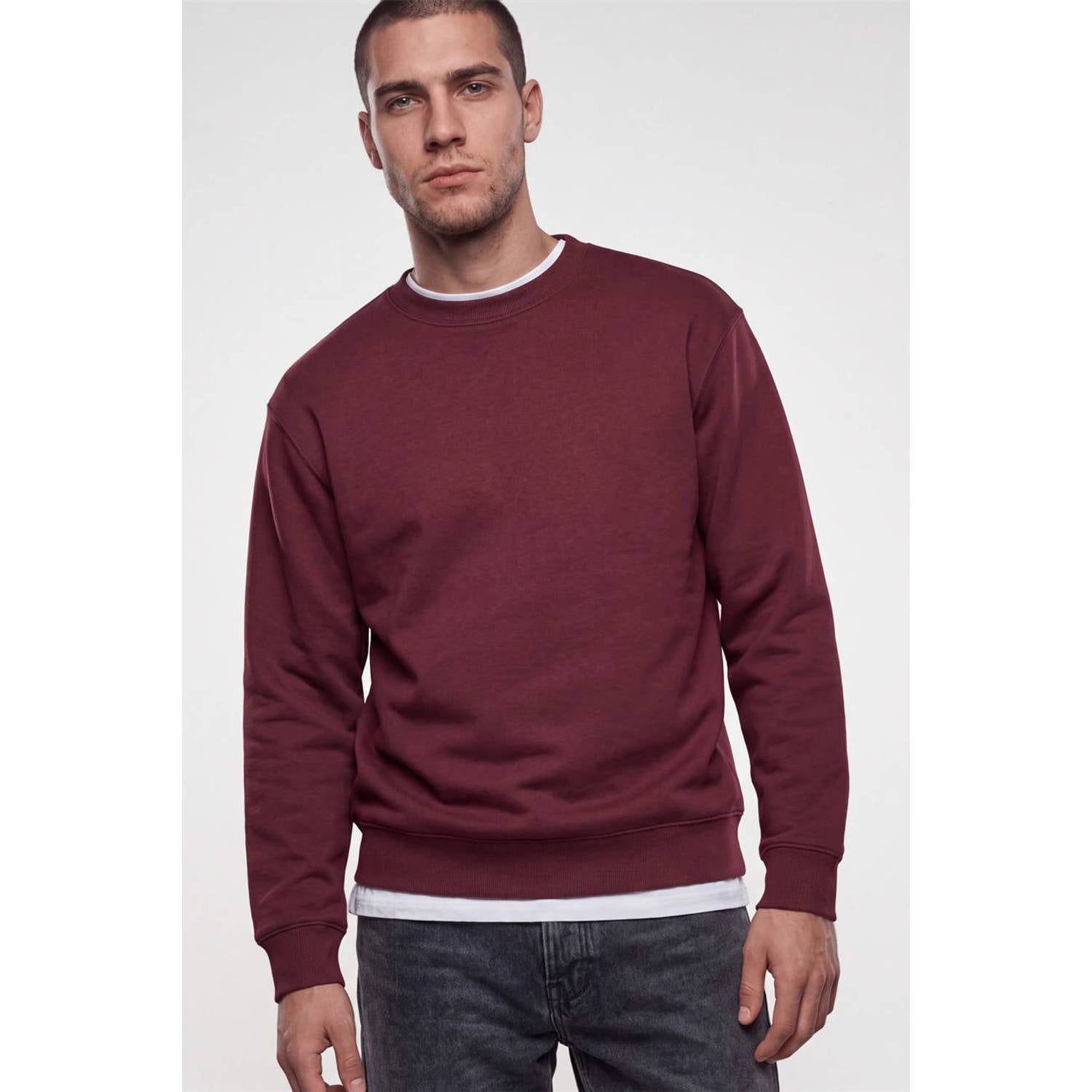 Shoeby relaxed fit sweater donkerrood