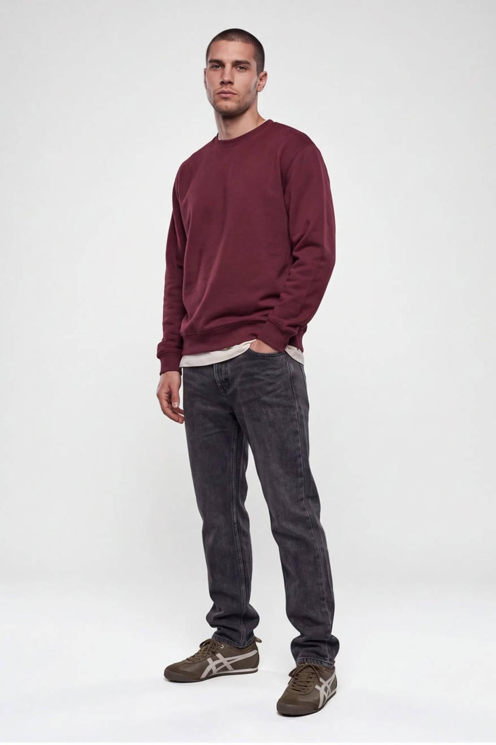Shoeby relaxed fit sweater - donkerrood