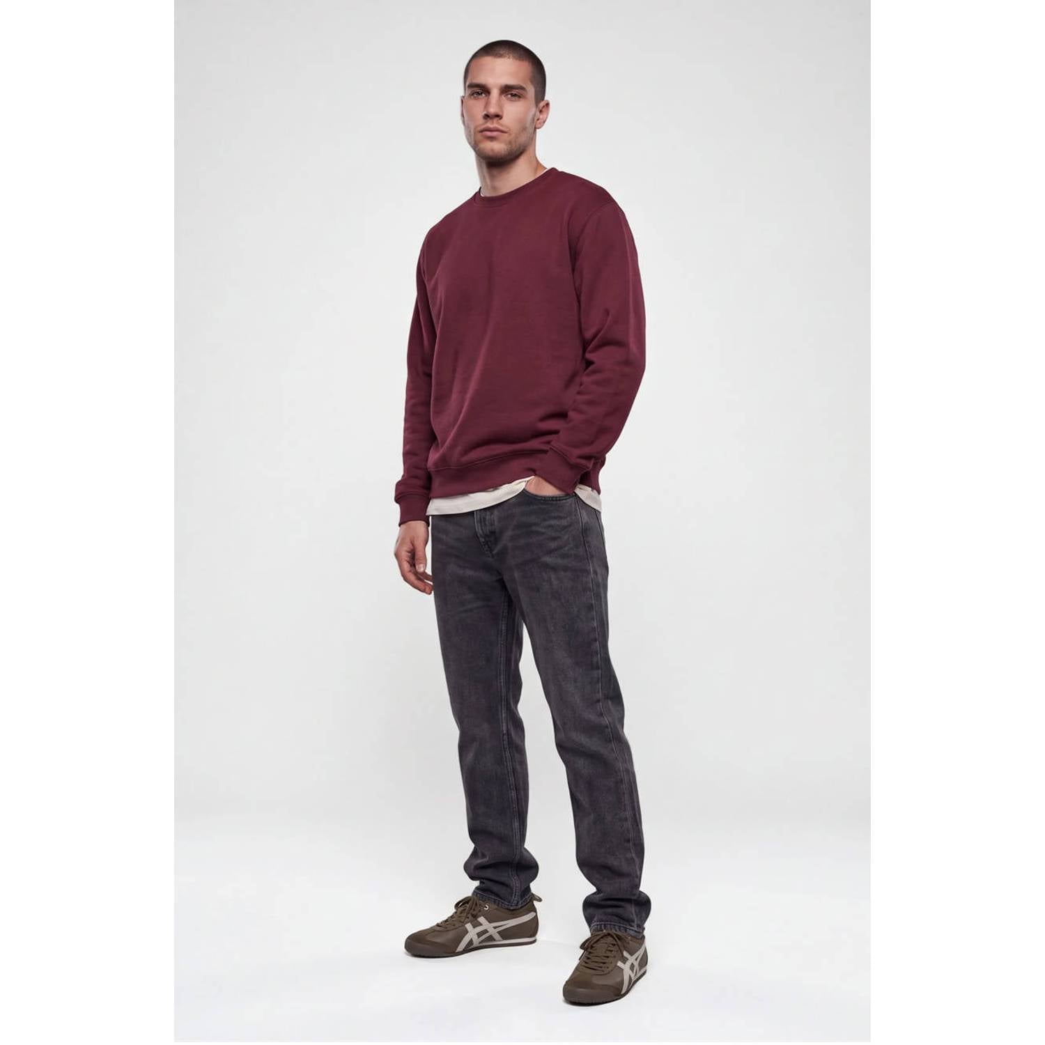 Shoeby relaxed fit sweater donkerrood