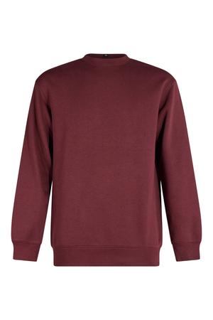 relaxed fit sweater - donkerrood