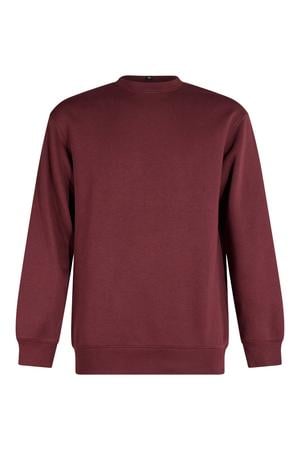 relaxed fit sweater - donkerrood
