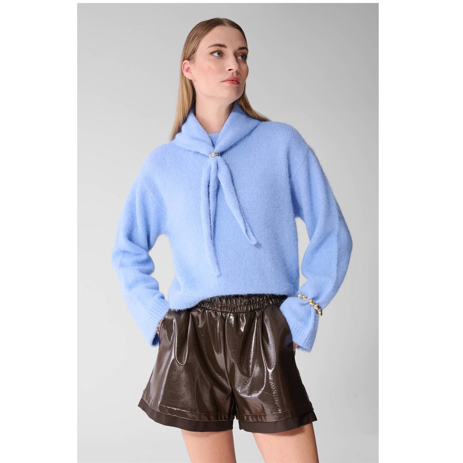 Shoeby gebreide trui blauw