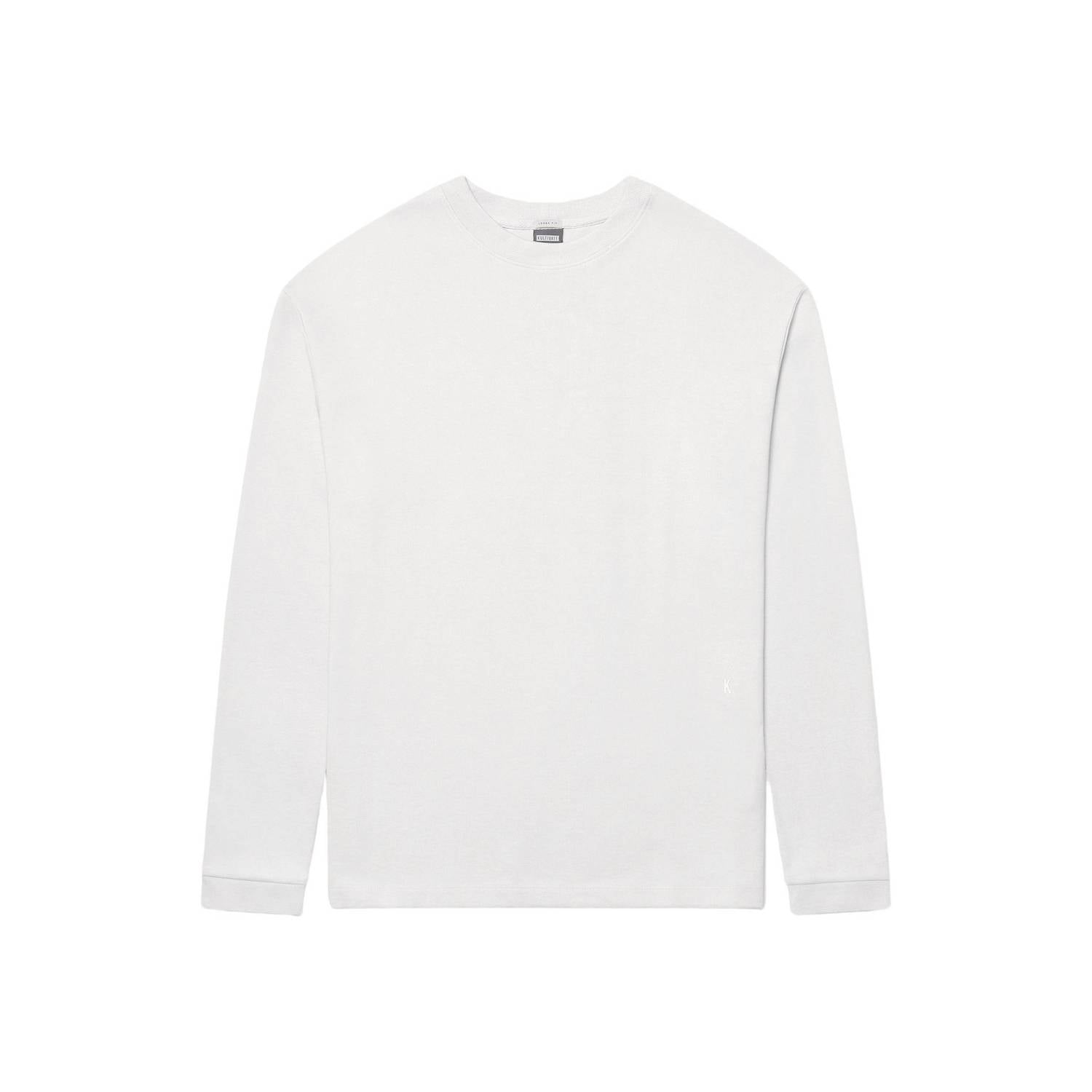 Kultivate relaxed fit longsleeve wit