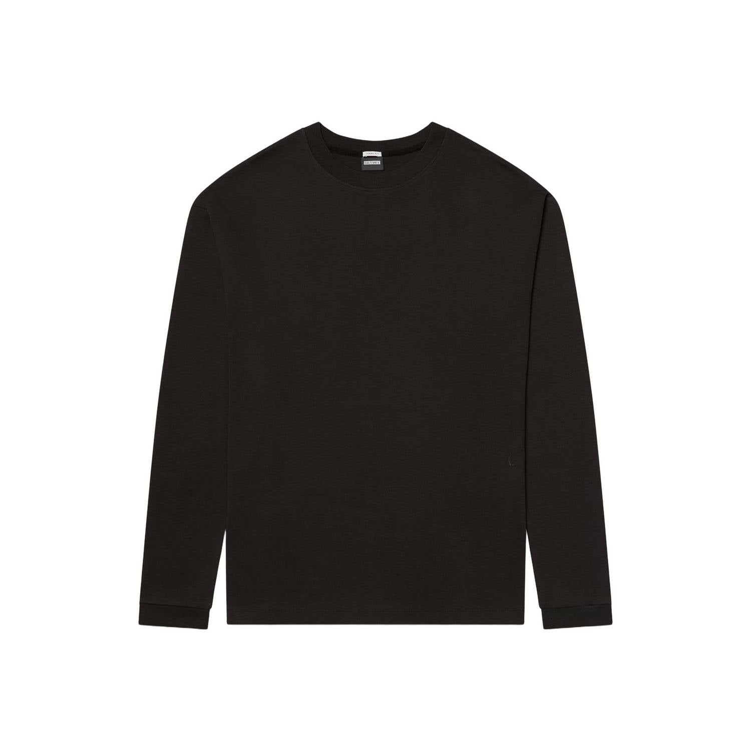 Kultivate relaxed fit longsleeve zwart
