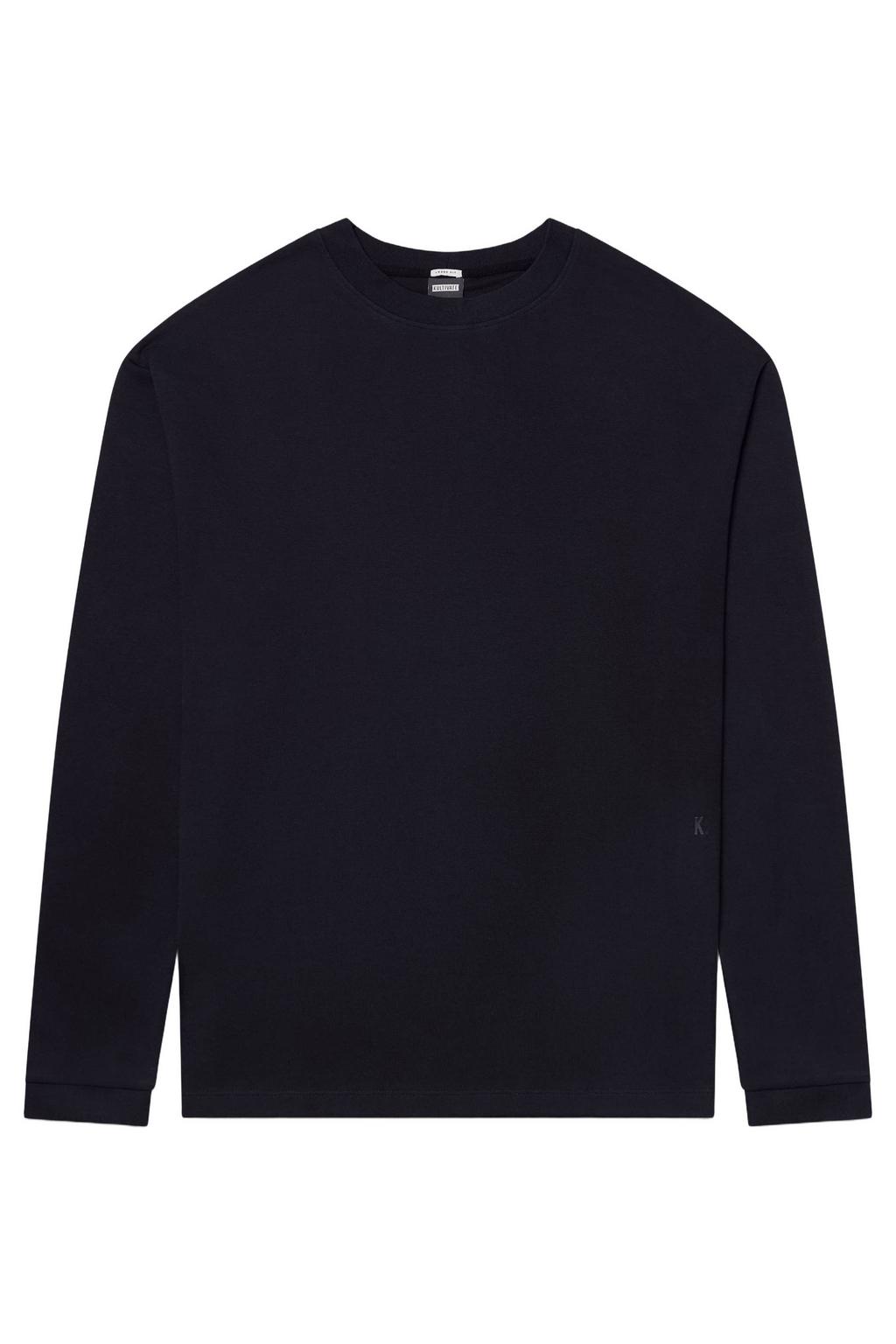 Kultivate relaxed fit longsleeve - dark navy