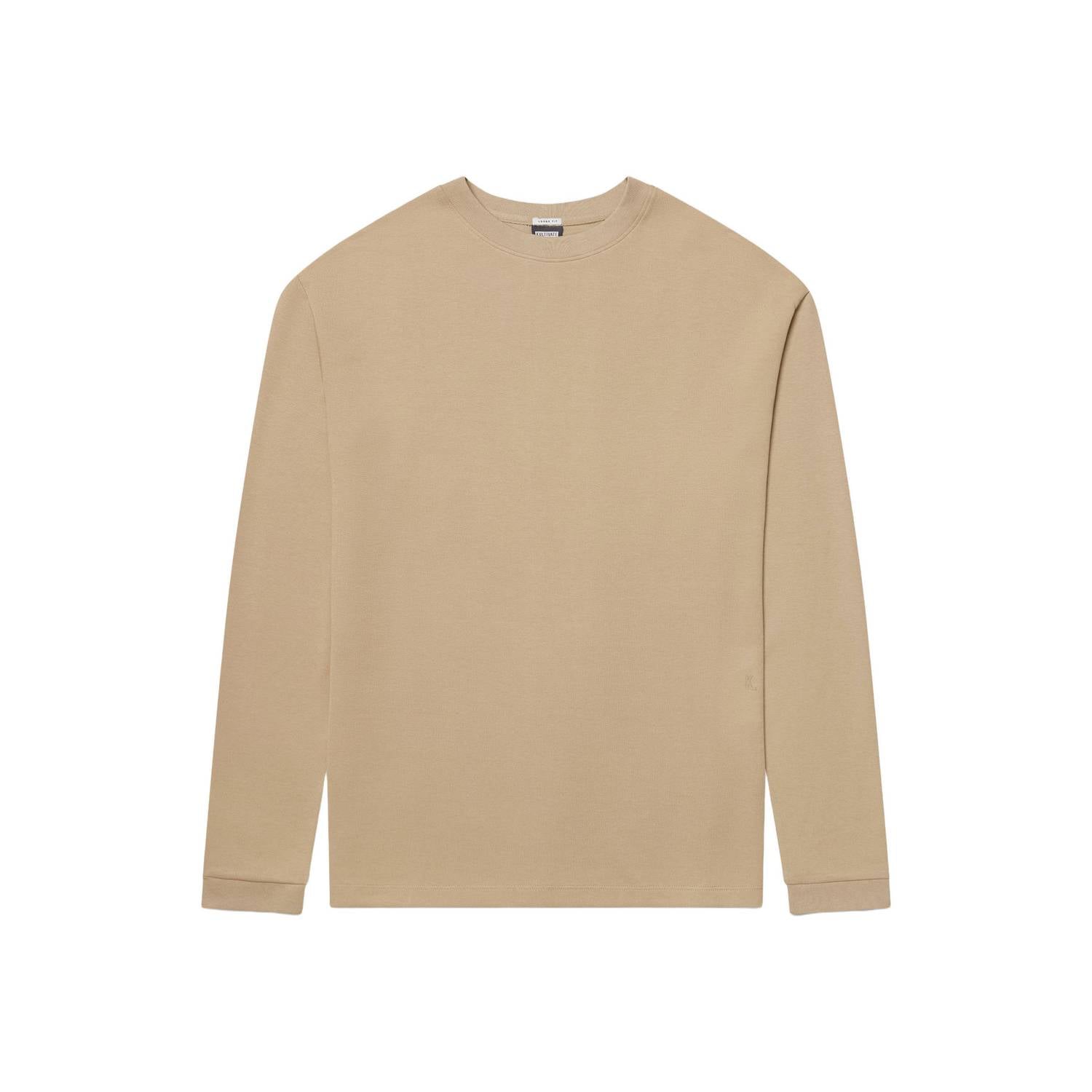 Kultivate relaxed fit longsleeve camel