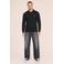 Kultivate katoenen regular fit gebreide trui - dark navy