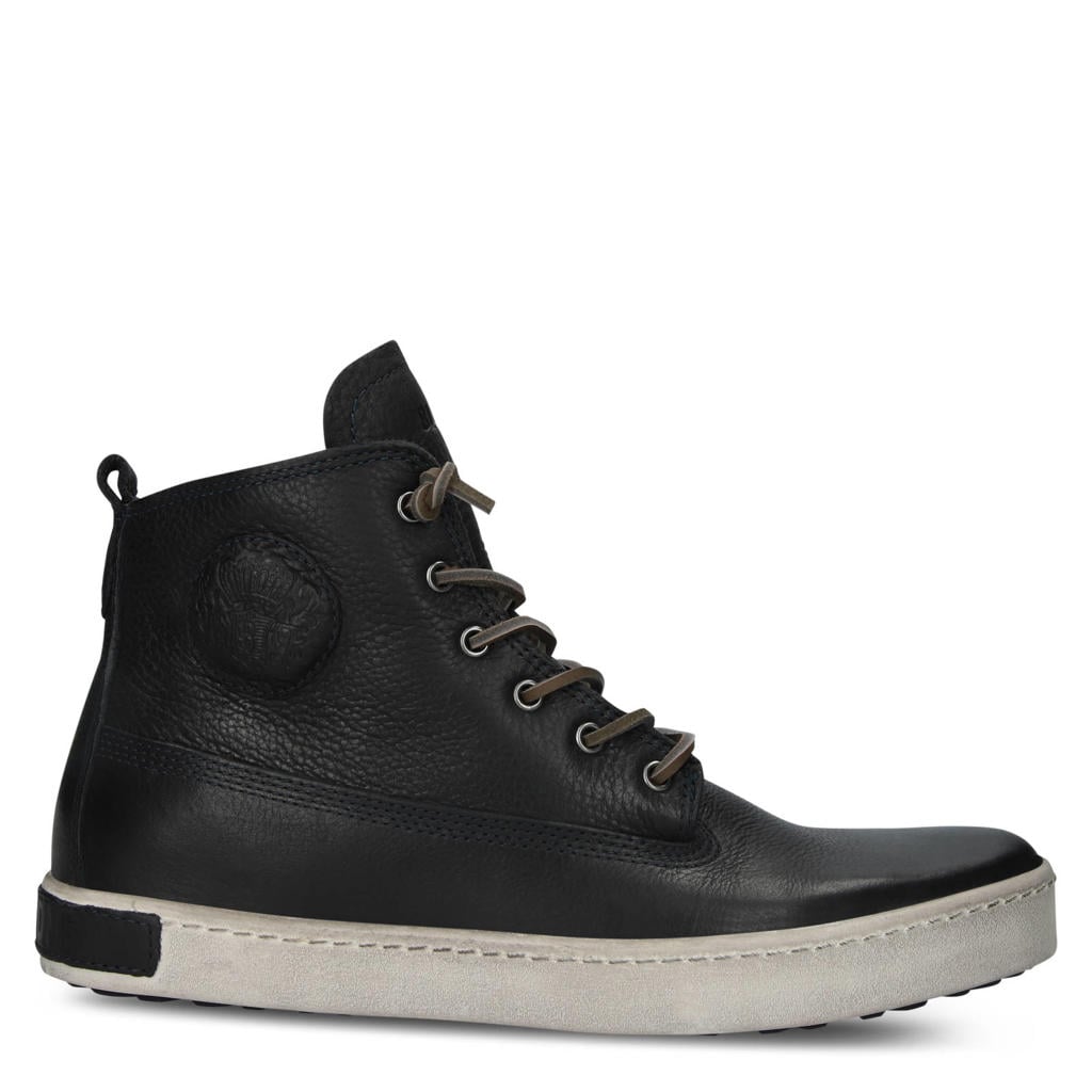 Blackstone Leather Boots Dark blue