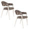 Dutchbone eetkamerstoel Miyo met armleuningen - beige