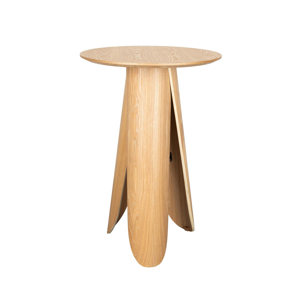 Zuiver rechthoekige houten eettafel Fleur 70x70 cm - naturel