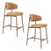 Housecraft Living Claes barkrukken zithoogte 65 cm - geel (set van 2)