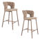 Housecraft Living barkrukken Chelsea zithoogte 67 cm - bruin (set van 2)