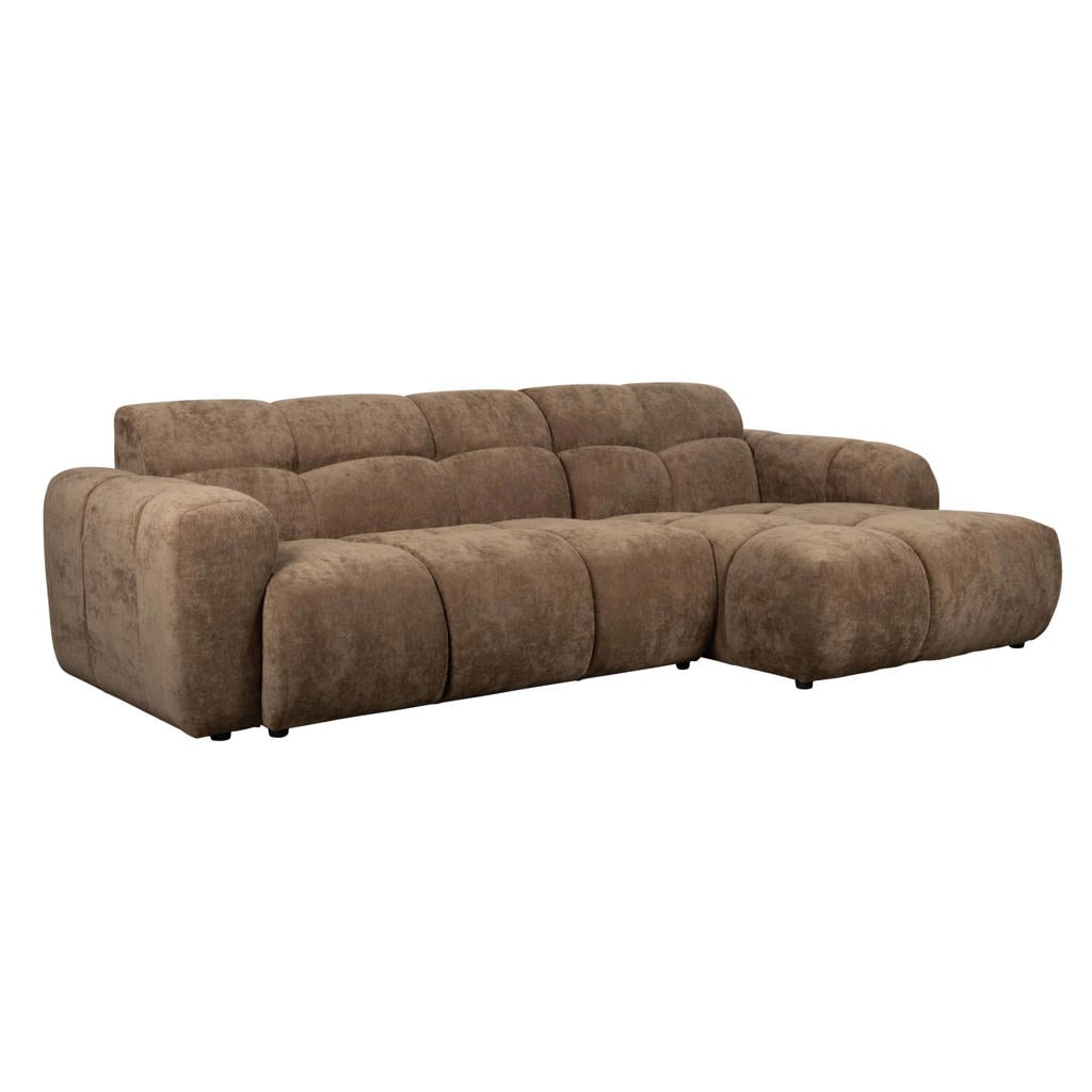 Housecraft Living hoekbank Vento 3,5-zitsbank rechts - bruin