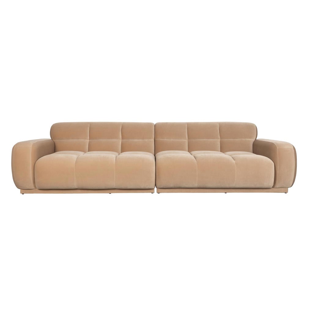 Zuiver 4,5-zitsbank Hazel - beige
