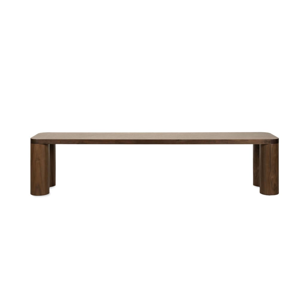 FÉST eetkamerbank Harvey Walnoot 200 cm - bruin