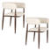 Housecraft Living eetkamerstoelen Stanley met armleuningen - bruin (set van 2)