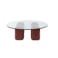 FÉST ronde salontafel Uma Maroon - rood