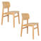 Zuiver Fleur eetkamerstoelen - beige (set van 2)