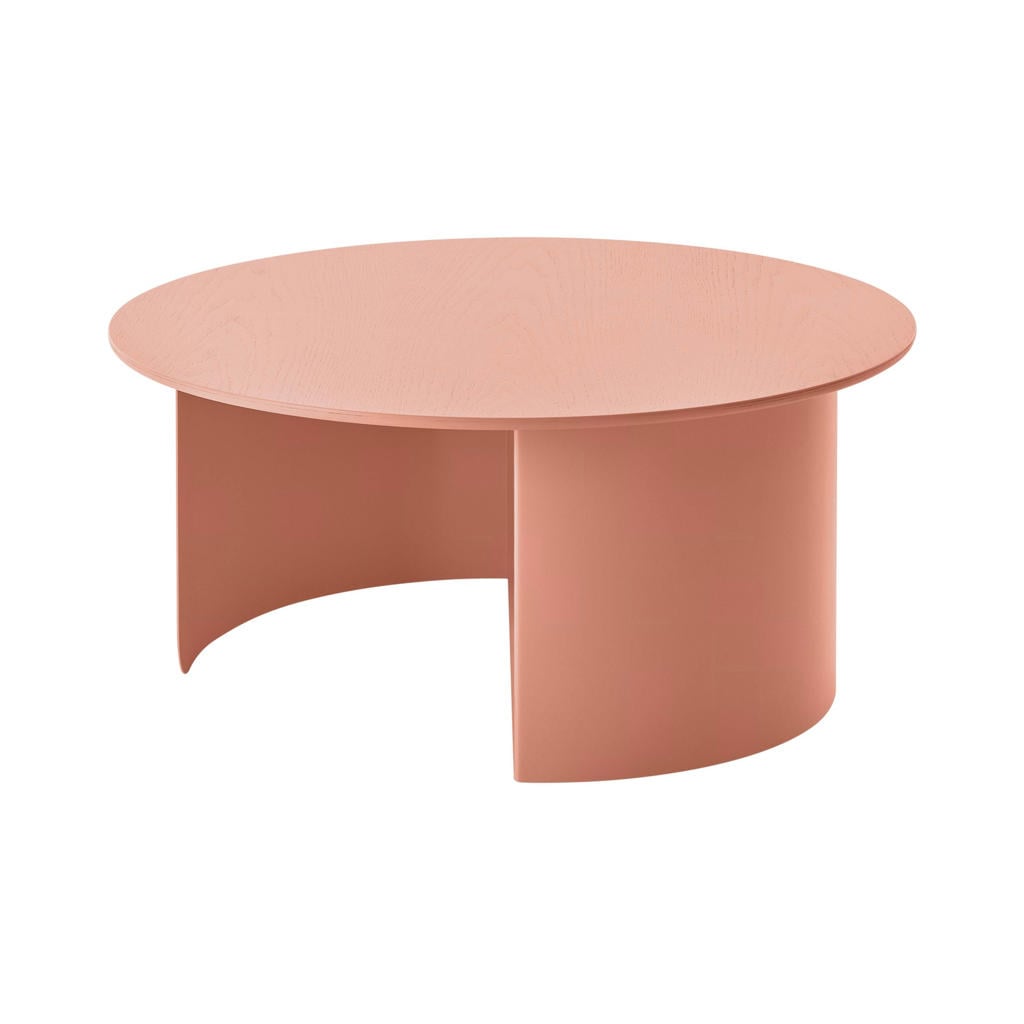 FEST Amsterdam ronde houten salontafel Plateau - terracotta