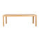 Zuiver rechthoekige houten eettafel Oever 220x90 cm - beige