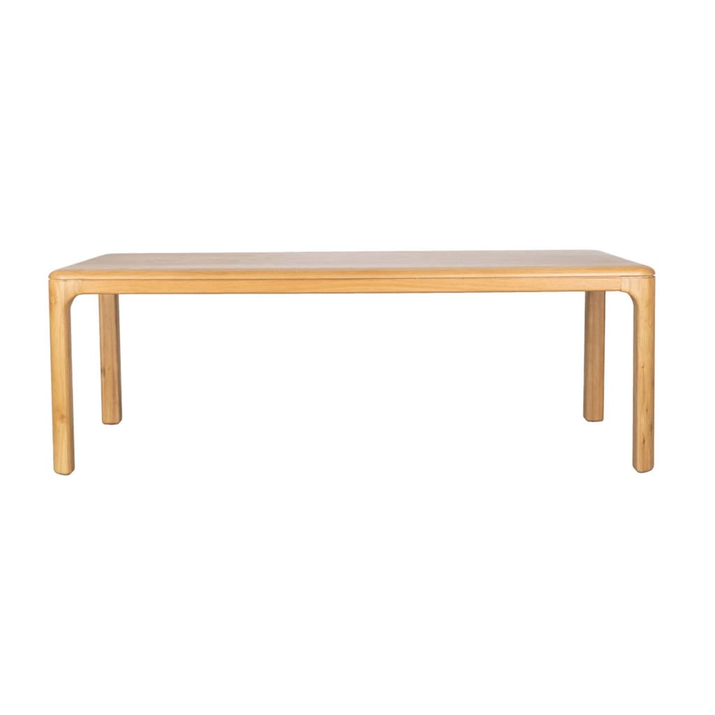 Zuiver rechthoekige houten eettafel Oever 220x90 cm - beige