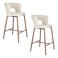 Housecraft Living barkrukken Chelsea zithoogte 67 cm - beige (set van 2)