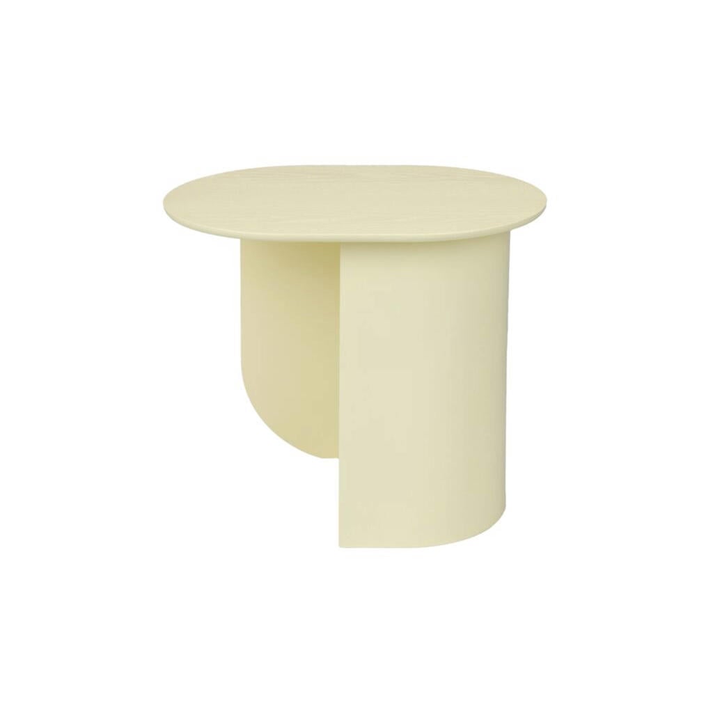 FEST Amsterdam ovale houten bijzettafel Plateau Butter Yellow - geel