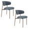Housecraft Living eetkamerstoelen Claes - blauw (set van 2)