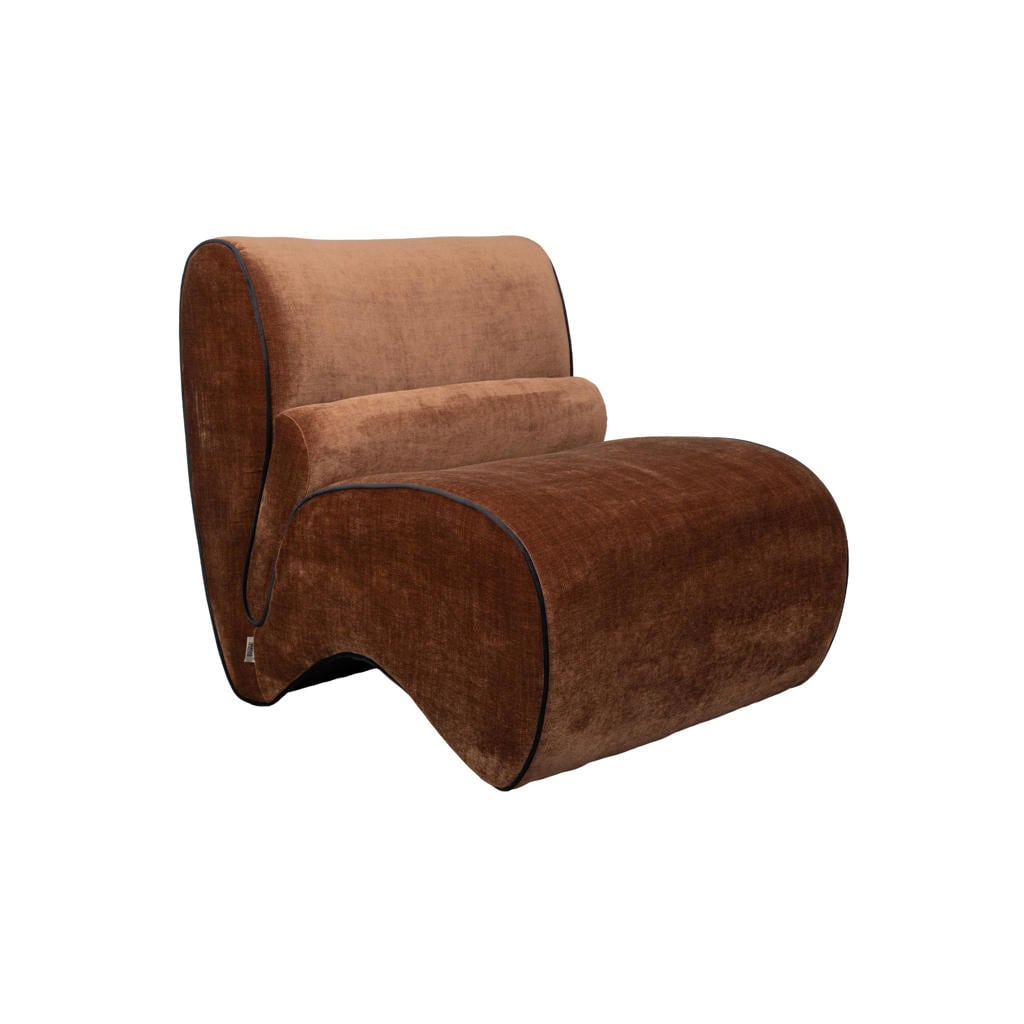 Dutchbone fauteuil Donna - donkerbruin