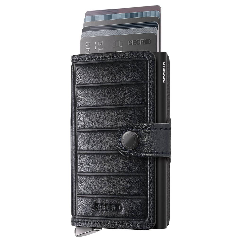 Secrid pasjeshouder Miniwallet Emboss Lines zwart